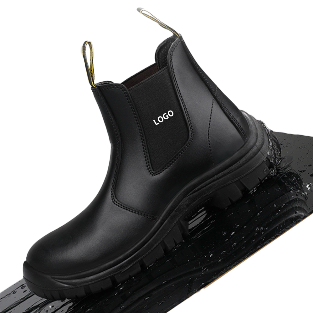Sapatos de biqueira de aço anti-quebra, resistentes ao desgaste, à prova de óleo, sapatos de segurança antiderrapantes de fábrica, atacado
