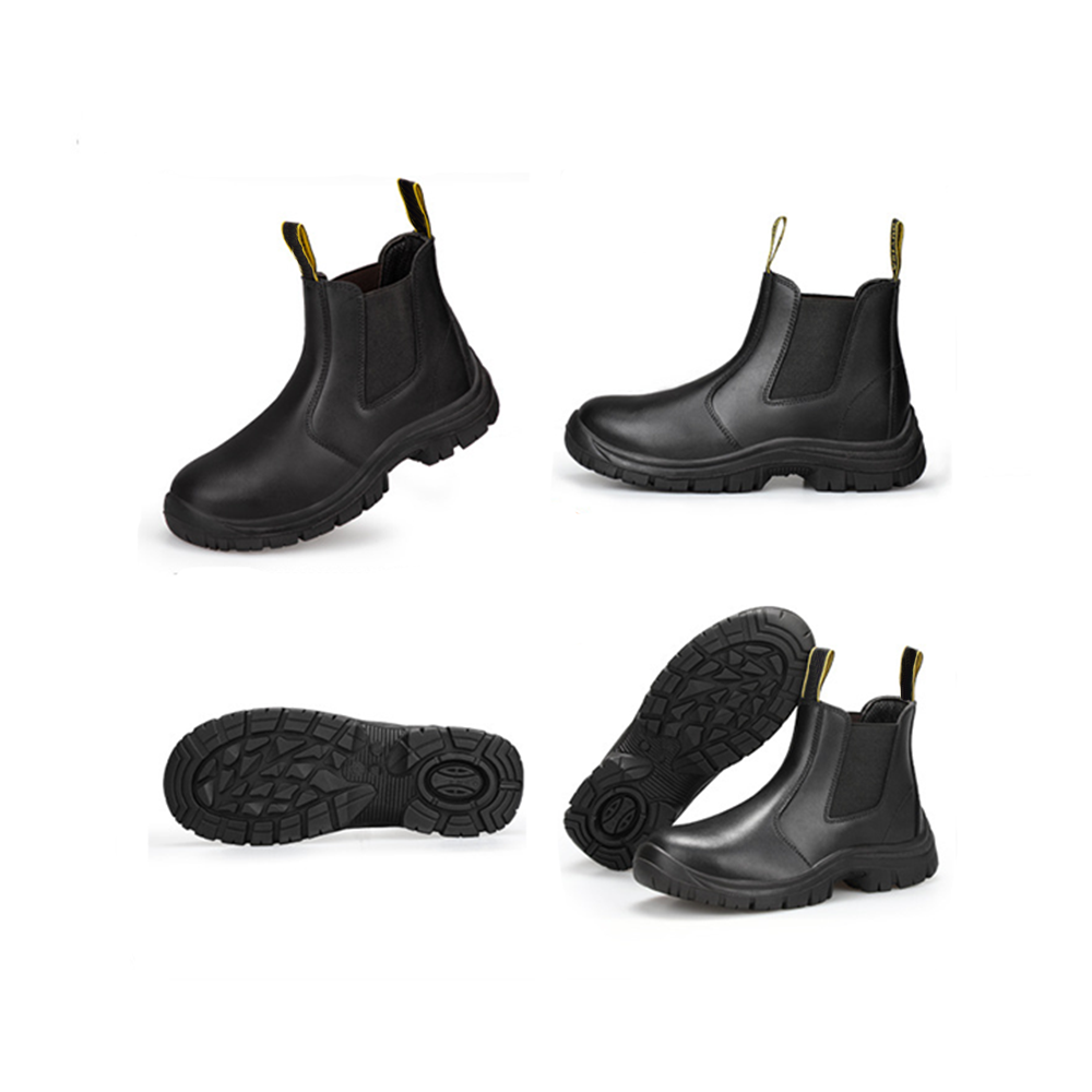 Sapatos de biqueira de aço anti-quebra, resistentes ao desgaste, à prova de óleo, sapatos de segurança antiderrapantes de fábrica, atacado
