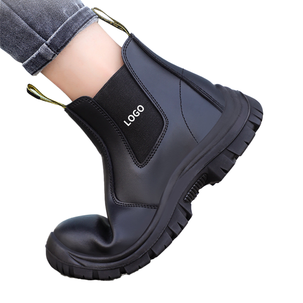 Sapatos de biqueira de aço anti-quebra, resistentes ao desgaste, à prova de óleo, sapatos de segurança antiderrapantes de fábrica, atacado